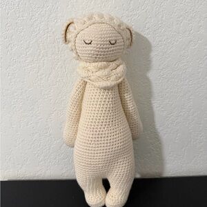 Platinum Poppy The Softie Handmade Cream Crochet Doll